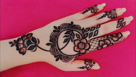 Modern Back Hand Mehndi Design